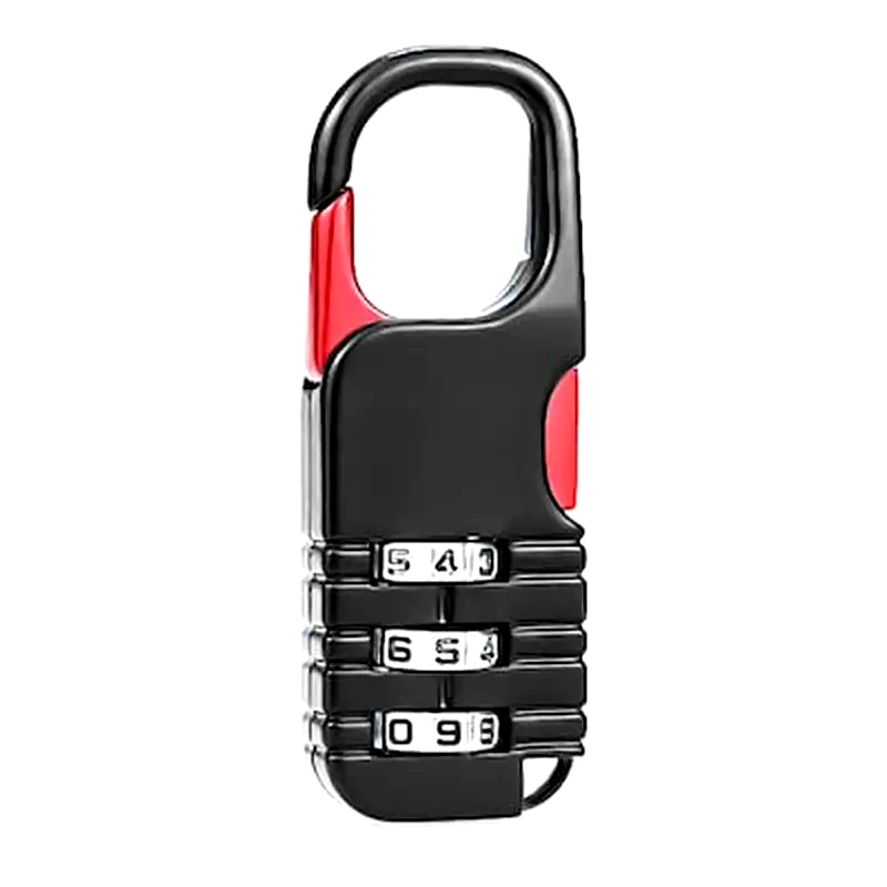 C-TECH Ctech Λουκέτο Ασφαλείας Συνδυασμού Ctl-0014, Με Γάντζο, Μεταλλικό, Μαύρο