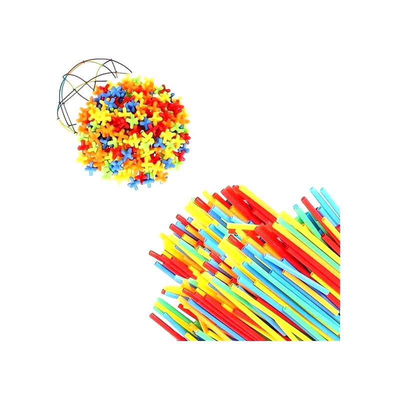 KRUZZEL Kruzzel Σετ Εκπαιδευτικά Καλαμάκια Με Συνδέσμους 408 Τεμαχίων