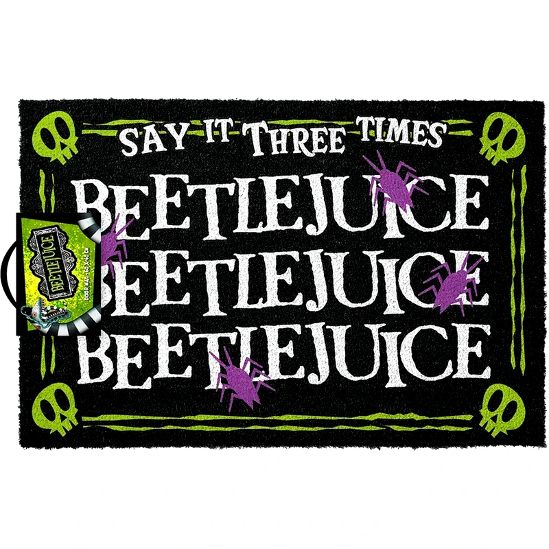 ERIK Πατάκι Εισόδου Grupo Erik Beetlejuice (Σκαθαροζούμης) 60x40 cm - Πολύχρωμο