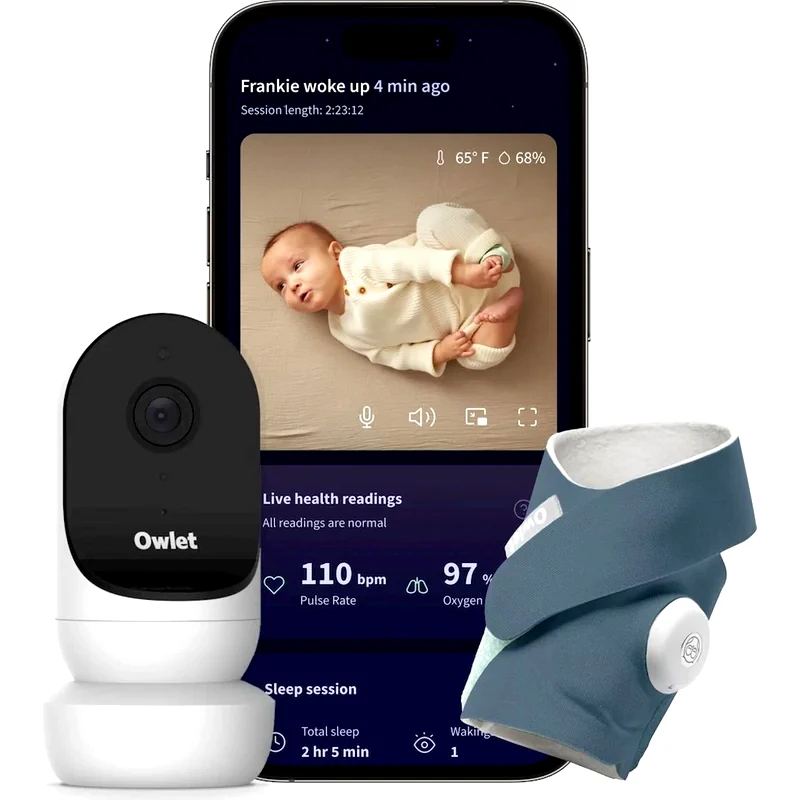 OWLET Σετ Baby Monitor Κάμερας Ήχου Owlet Dream Duo Κάλτσα Owlet Dream (Μπλε) Owlet Cam 2