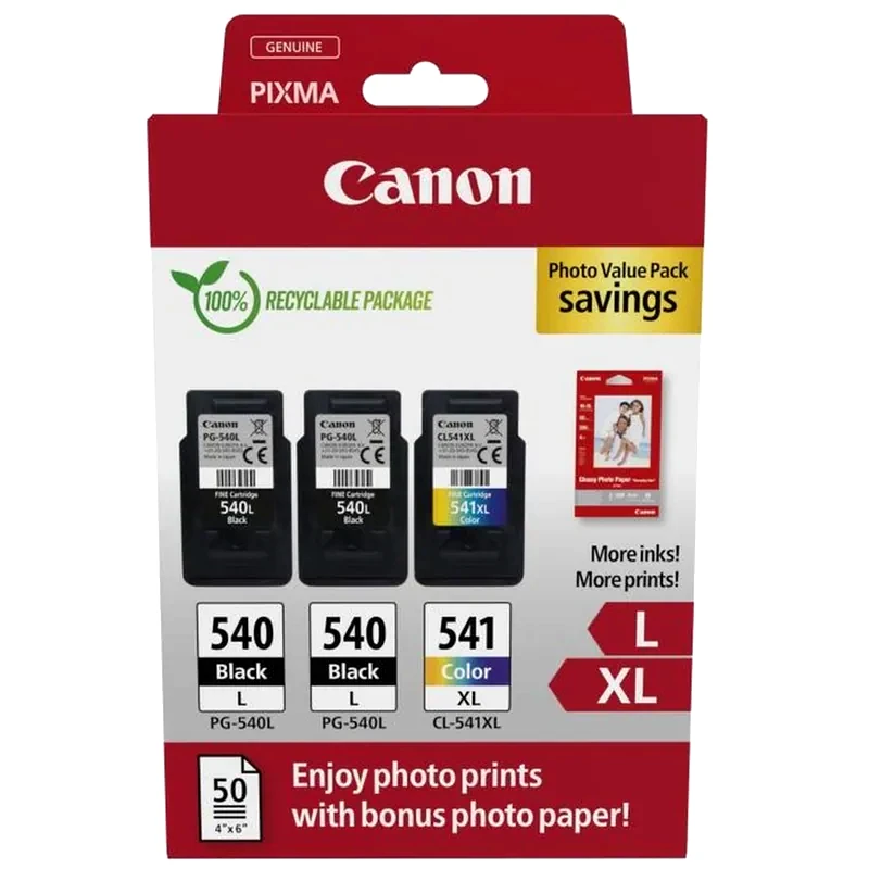 CANON Canon Pg-540Lx2/Cl-541XL Πολλαπλό Πακέτο 2 Μελανιών Εκτυπωτή 5224B015
