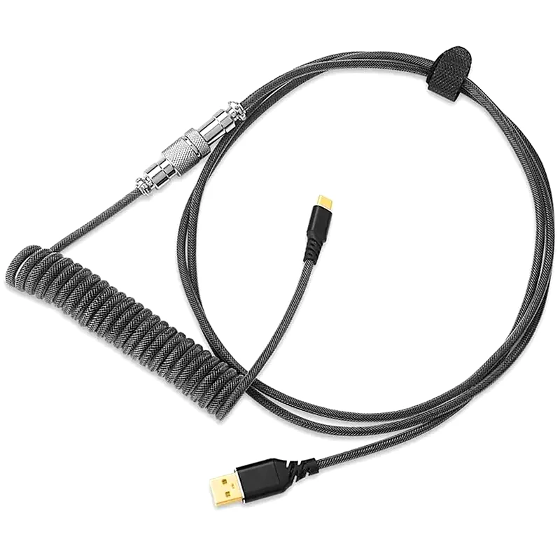 REDRAGON Καλώδιο Redgon A115B USB-Α σε USB-C Coiled Spring Wire Cable