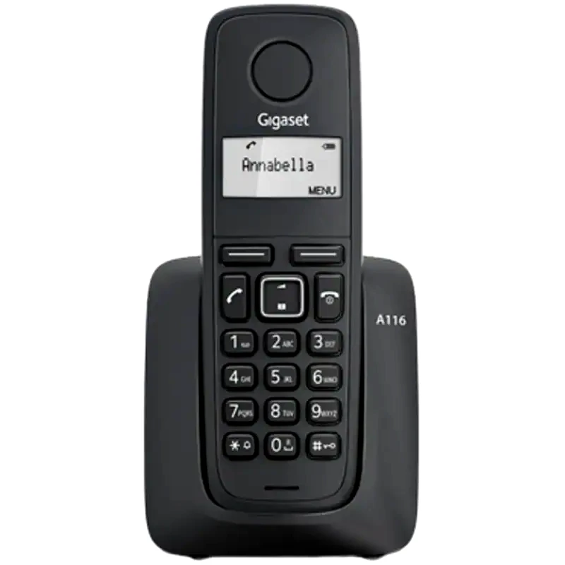 GIGASET Ασύρματο Τηλέφωνο Gigaset A116 - Black