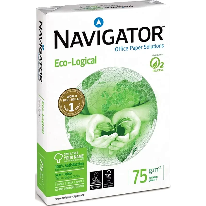 NAVIGATOR Navigator Eco-Logical Χαρτί Εκτύπωσης Α4 75gr 500 φύλλα