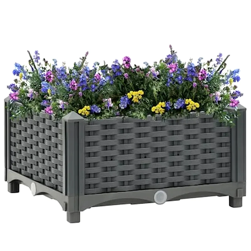 VIDAXL Vidaxl Ζαρντινιέρα 40 X 40 X 23 Εκ. Από Πολυπροπυλένιο