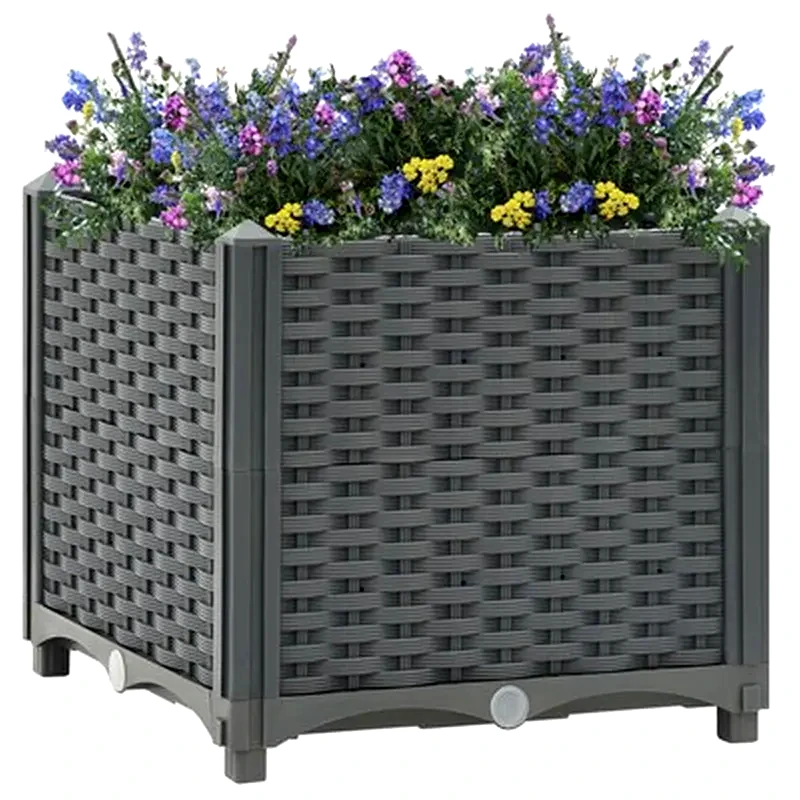 VIDAXL Vidaxl Ζαρντινιέρα 40 X 40 X 38 Εκ. Από Πολυπροπυλένιο