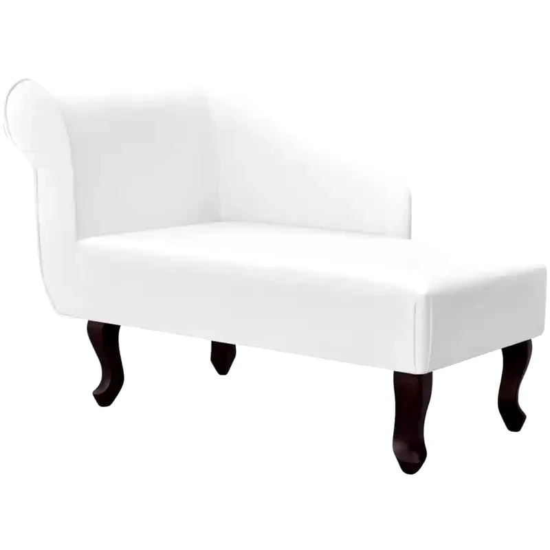 VIDAXL Ανάκλιντρο VidaXL από Συνθετικό Δέρμα - Λευκό