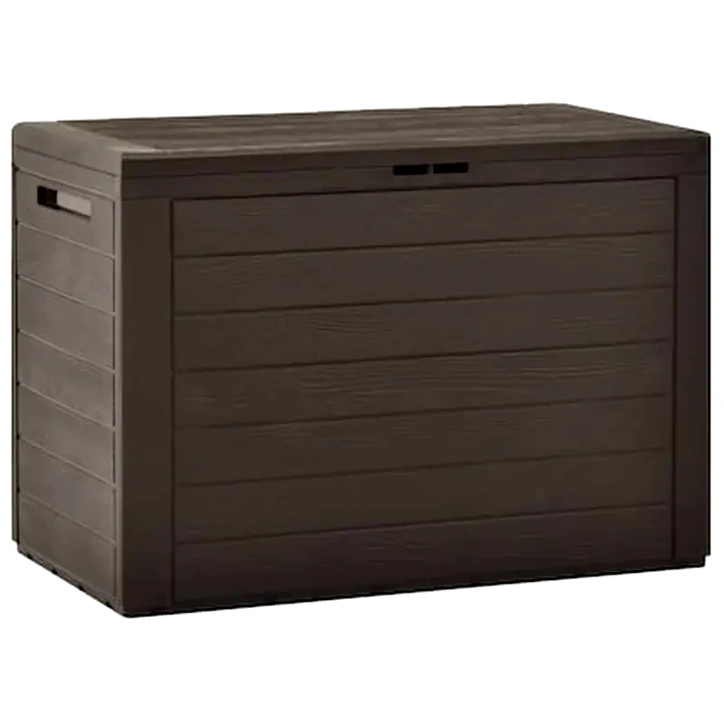 VIDAXL Μπαούλο Αποθήκευσης Κήπου VidaXL 78x44x55 cm - Καφέ