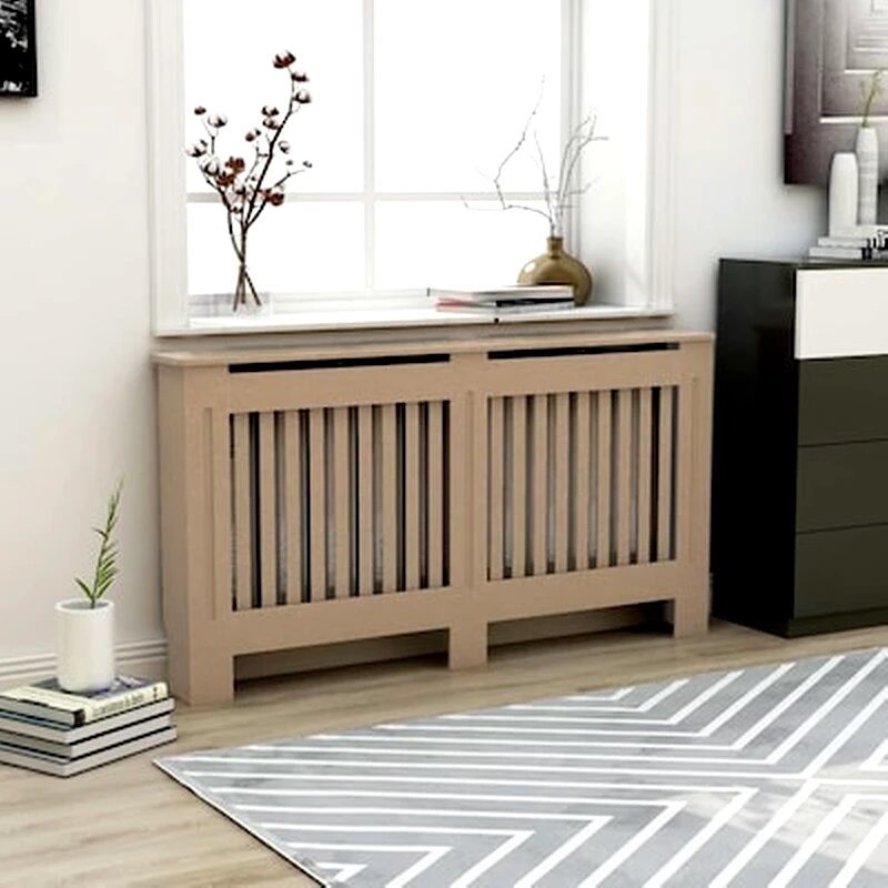 VIDAXL Vidaxl Κάλυμμα Καλοριφέρ 152 X 19 X 81 Εκ. Από Mdf