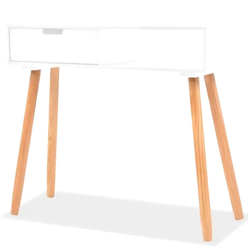 VIDAXL Κονσόλα Vidaxl από Μασίφ Ξύλο Πεύκου 80x30x72 cm - Λευκή