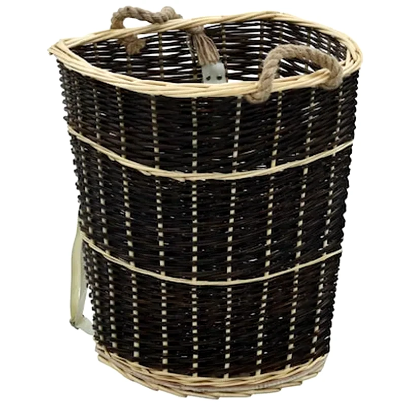 VIDAXL Vidaxl Καλάθι Πλάτης Για Μεταφορά Ξύλων 57x51x69 Εκ. Από Φυσική Ιτιά