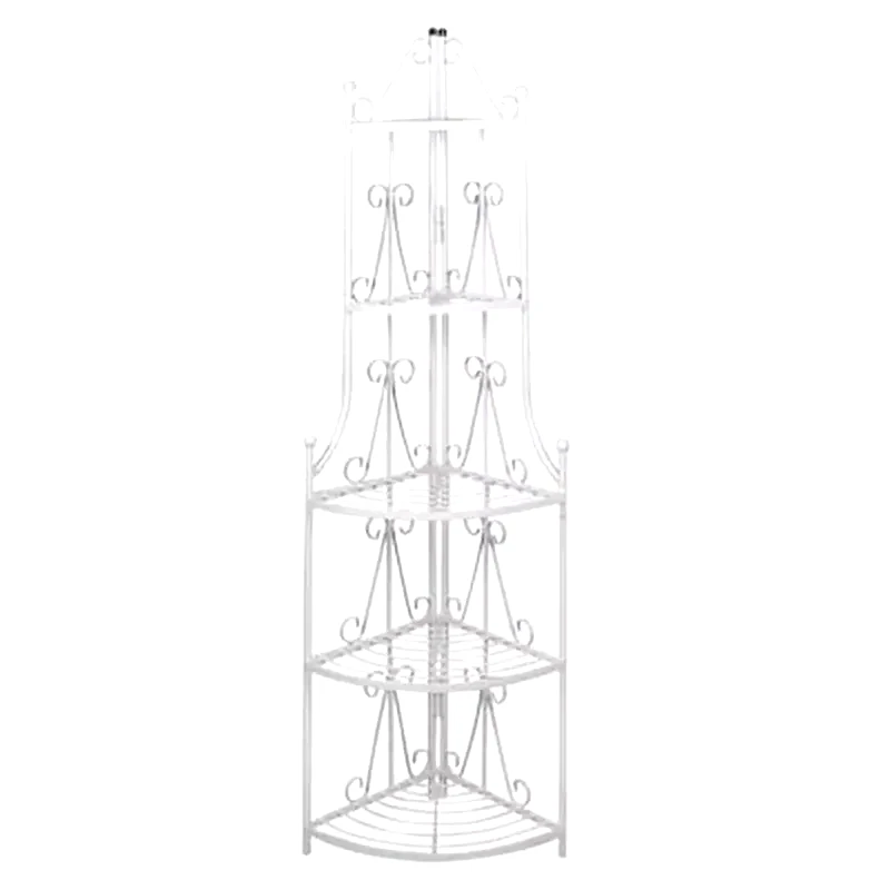 VIDAXL Γωνιακό Ράφι για Φυτά VidaXL από Ατσάλι 36x160 cm - Λευκό