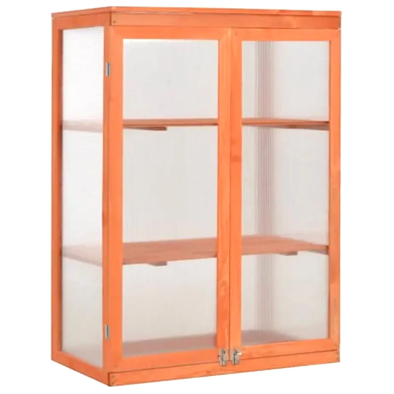 VIDAXL Vidaxl Θερμοκήπιο 75 X 47 X 109 Εκ. Ξύλινο
