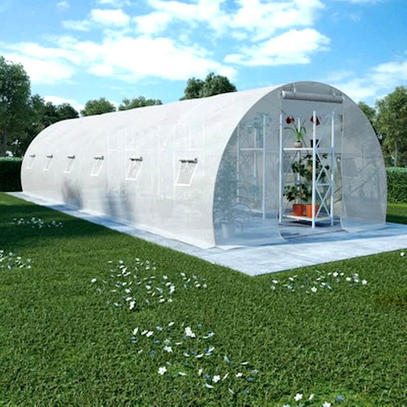 VIDAXL Vidaxl Θερμοκήπιο 27 Μ² 900 X 300 X 200 Εκ. Με Βάση Από Χάλυβα