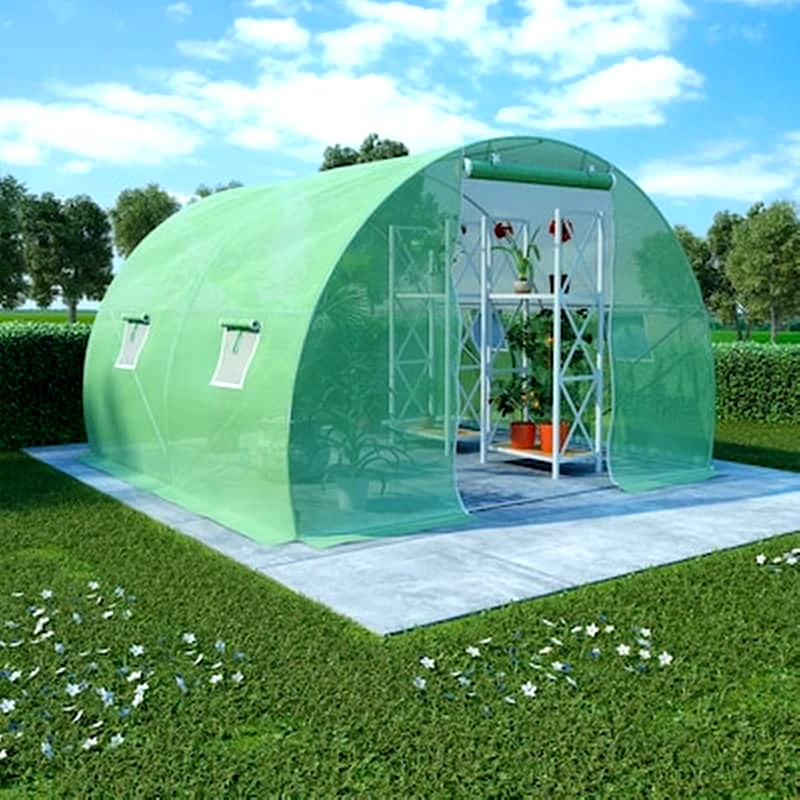 VIDAXL Vidaxl Θερμοκήπιο 6 Μ² 3 X 2 X 2 Μ. Με Βάση Από Χάλυβα