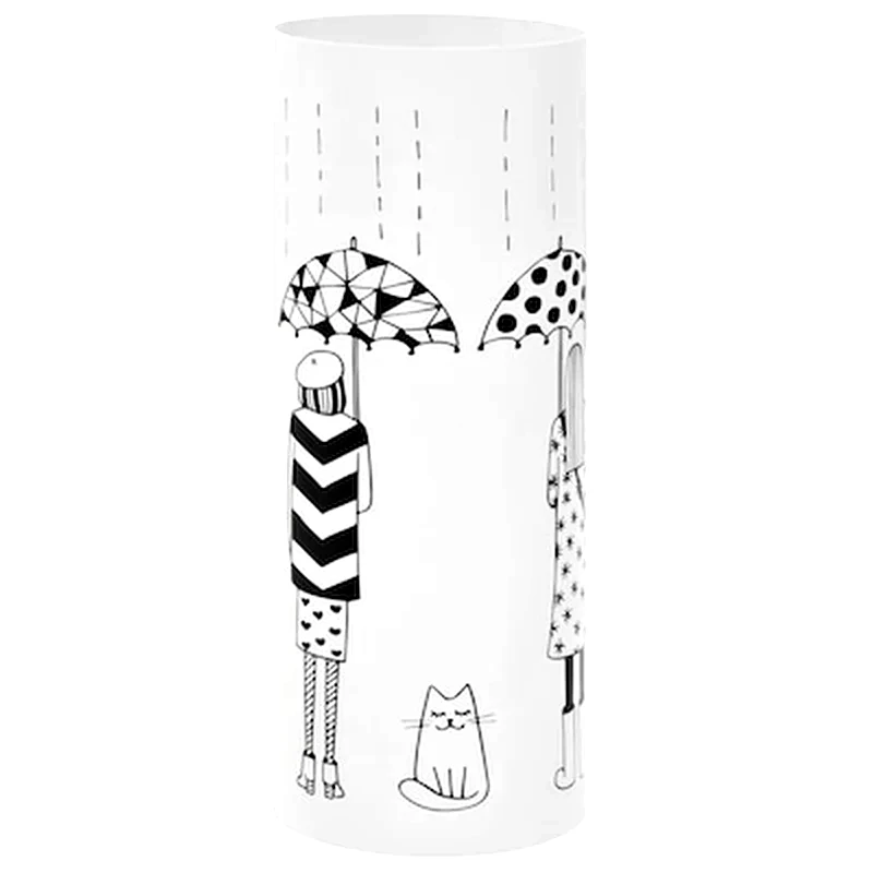 VIDAXL Ομπρελοθήκη VidaXL Ατσάλινη Ø18x48.5 cm - Λευκό