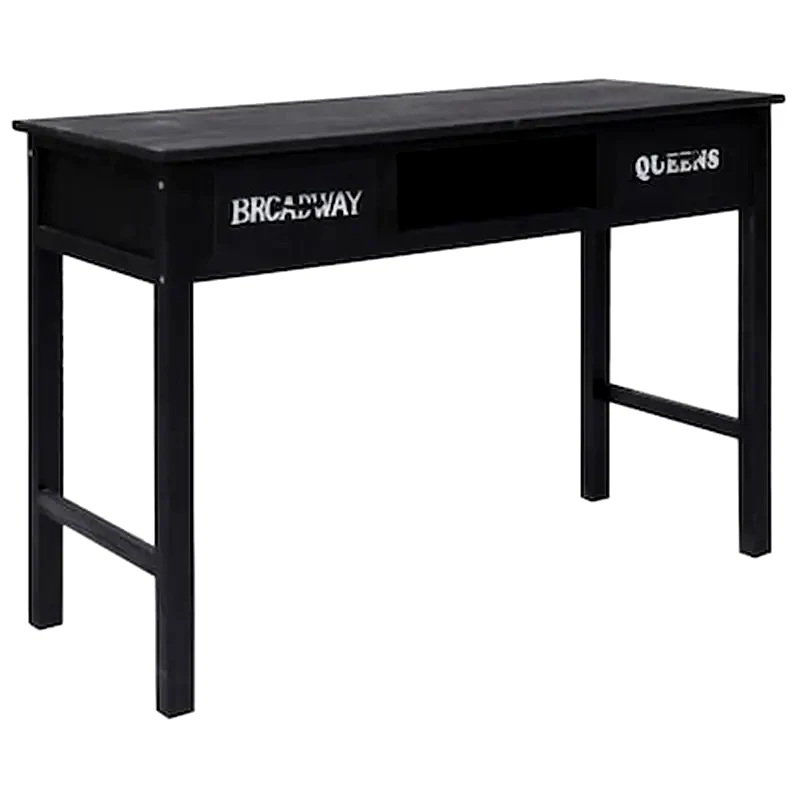 VIDAXL Κονσόλα Vidaxl από Ξύλο 110x45x76 cm - Μαύρη