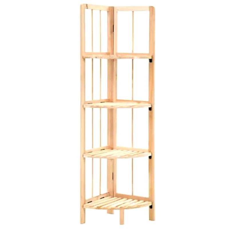 VIDAXL Ραφιέρα Γωνιακή VidaXLαπό Ξύλο Κέδρου 27x27x110 cm - Μπεζ