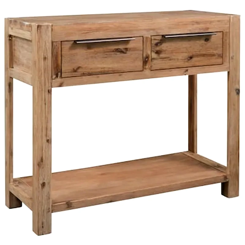 VIDAXL Κονσόλα Vidaxl από Μασίφ Ξύλο Ακακίας 82x33x73 cm - Καφέ