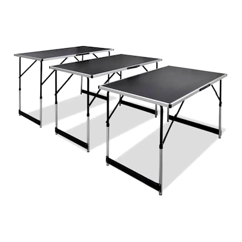 VIDAXL Vidaxl Τραπέζι Για Κόλληση Ταπετσαρίας 3 Τεμ. Πτυσσόμενο Ρυθμ. Ύψος