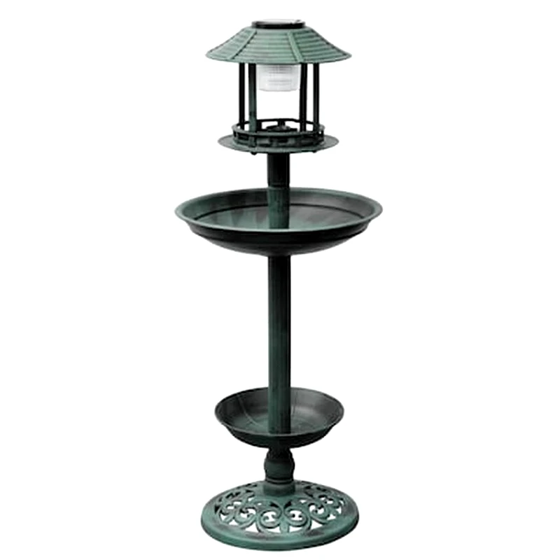 VIDAXL Vidaxl Ταΐστρα - Ποτίστρα Πουλιών Με Ηλιακό Φως