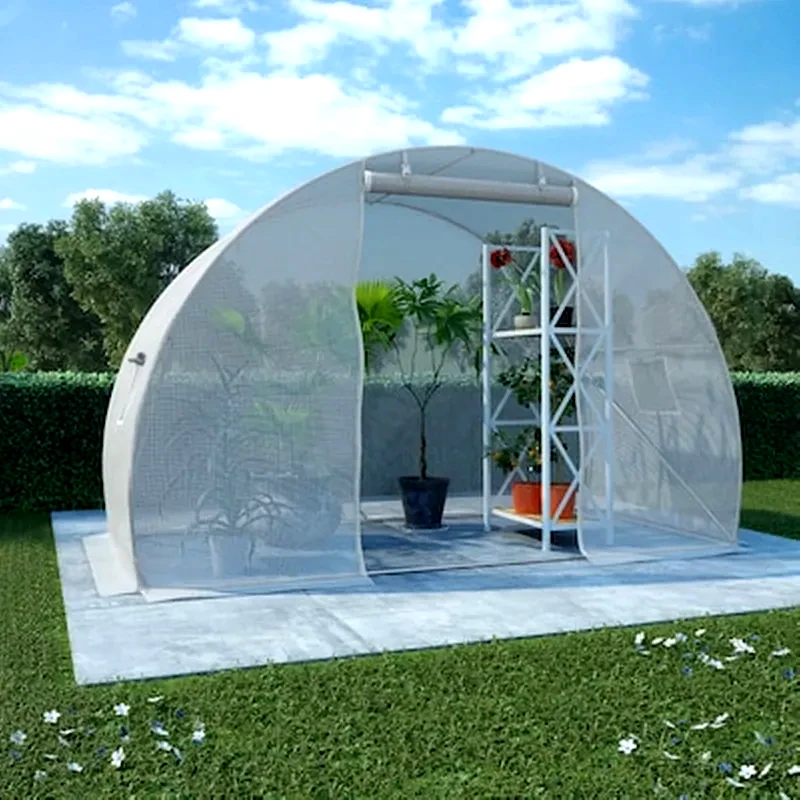VIDAXL Vidaxl Θερμοκήπιο 4,5 Μ² 300 X 150 X 200 Εκ. Με Βάση Από Χάλυβα