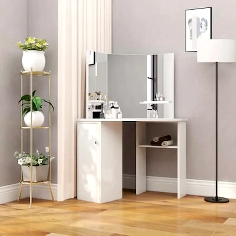 VIDAXL Vidaxl Μπουντουάρ Γωνιακό Λευκό