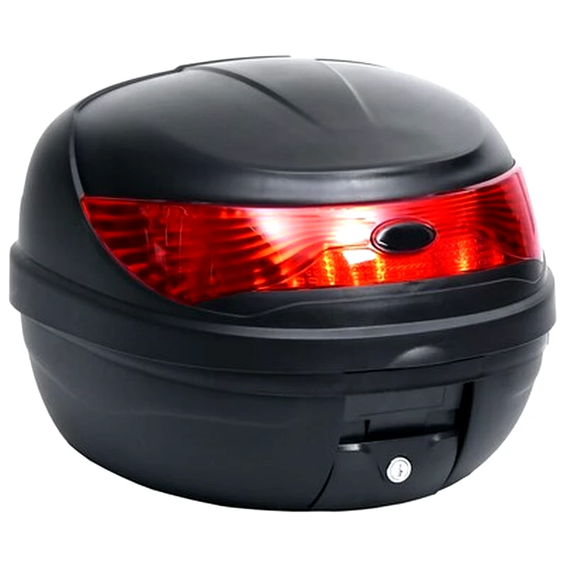 Vidaxl Μπαγκαζιέρα Μοτοσικλέτας/top Case 35 Λίτρων Για Ένα Κράνος