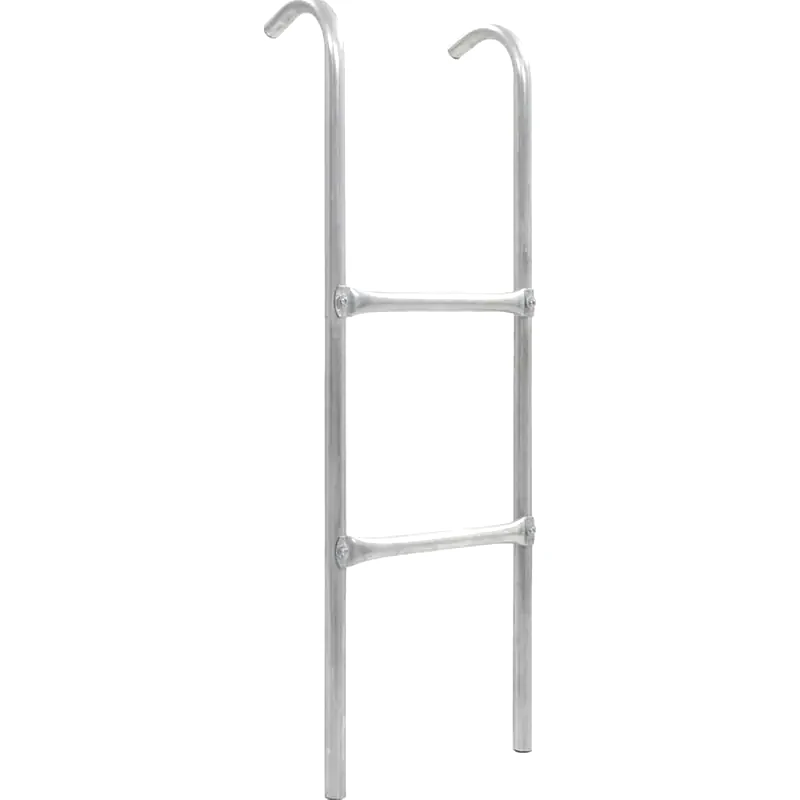 VIDAXL VidaXL Σκάλα Τραμπολίνου με 2 Σκαλιά 102.6cm από Ανοξείδωτο Ατσάλι - Ασημί