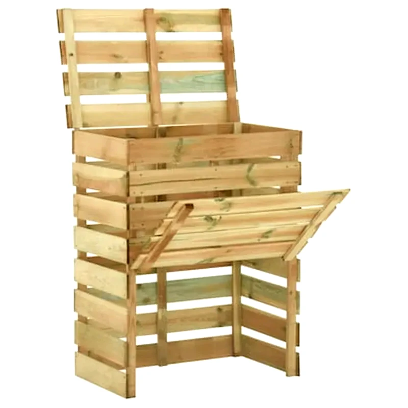 VIDAXL Vidaxl Κομποστοποιητής Με Σανίδες 80x50x100 Εκ. Εμποτισμ. Ξύλο Πεύκου