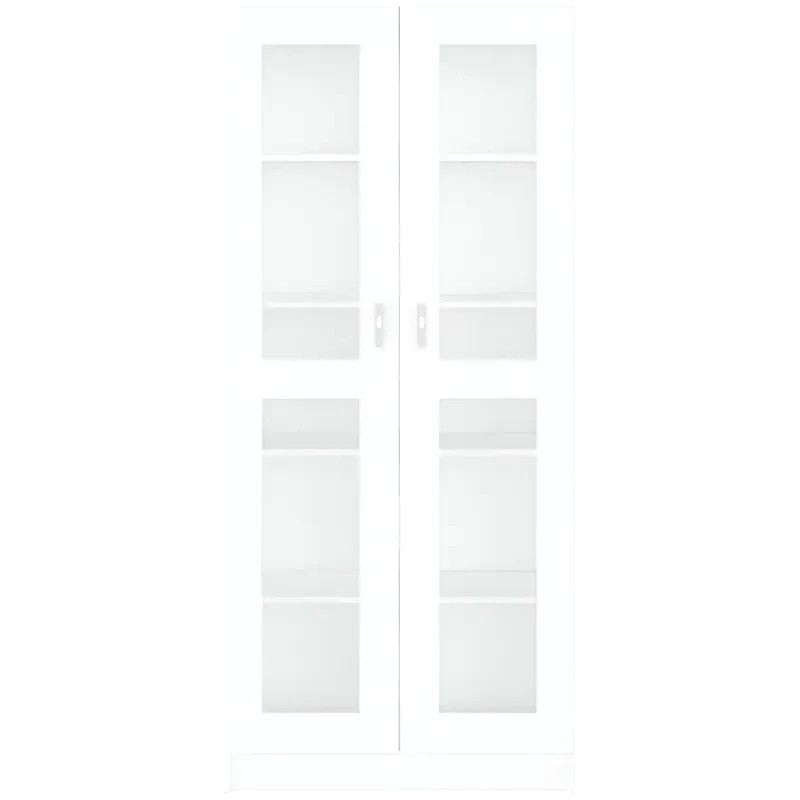 VIDAXL Βιτρίνα VidaXL από Μοριοσανίδα 82.5x30.5x185.5 cm - Λευκή