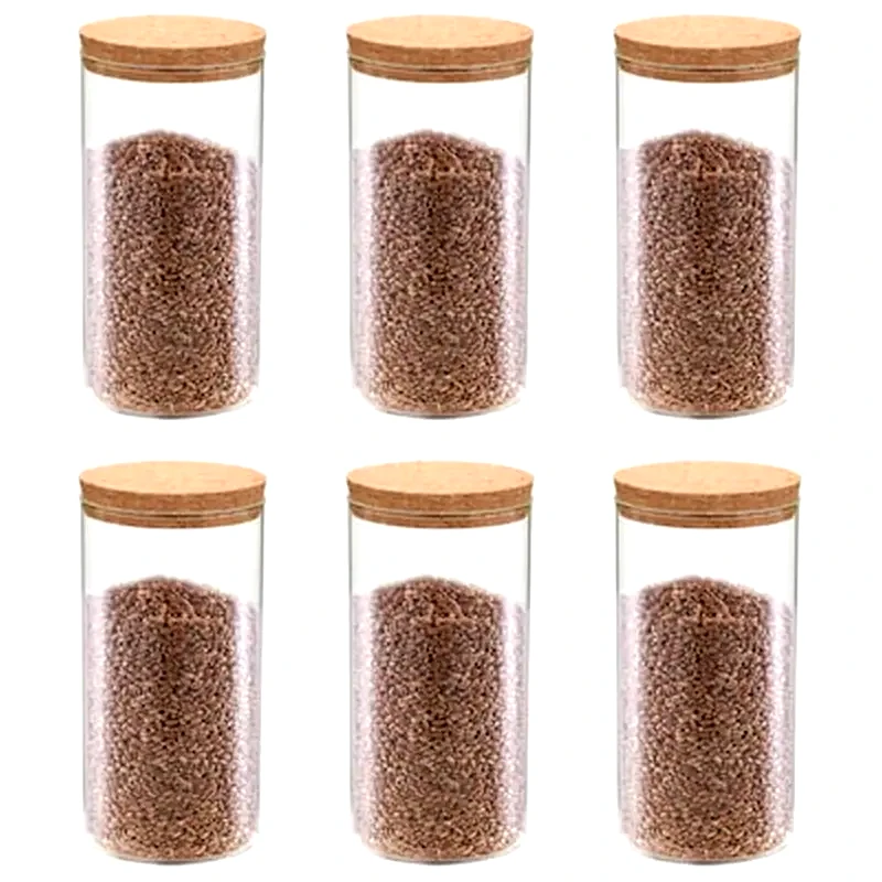 VIDAXL Βάζο Αποθήκευσης Τροφίμων Vidaxl Φελλό 1.1lt - Διάφανο