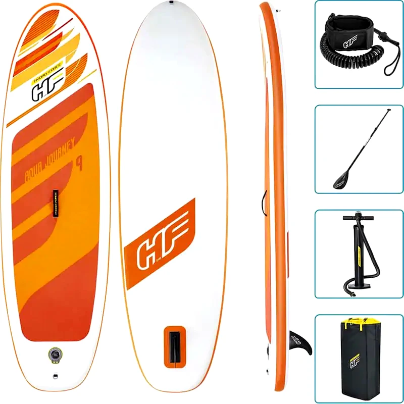 BESTWAY Φουσκωτή Σανίδα SUP Bestway Hydro-Force Aqua Journey 274x76x12cm - Πορτοκαλί