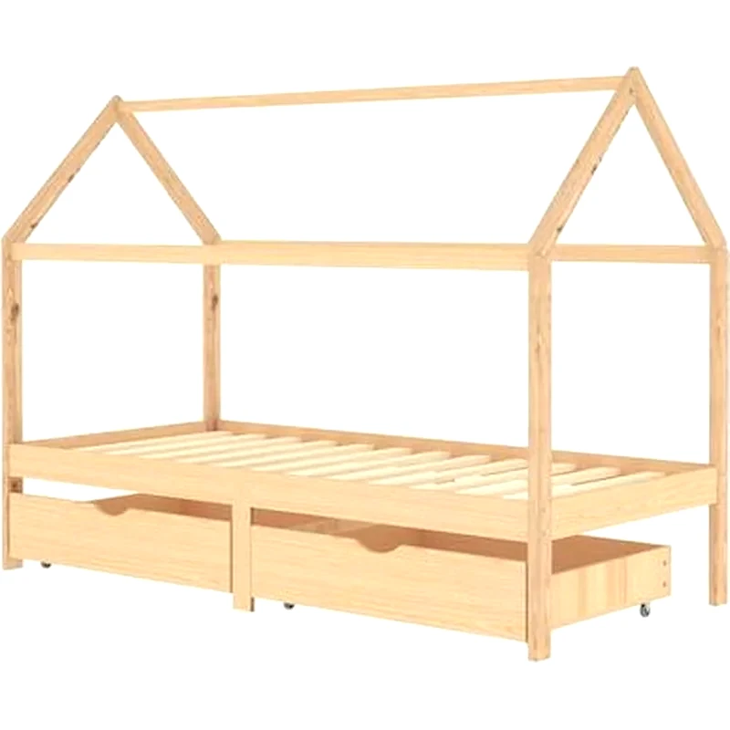VIDAXL Vidaxl Πλαίσιο Παιδικού Κρεβατιού από Ξύλο Πεύκου (90 x 200 cm)