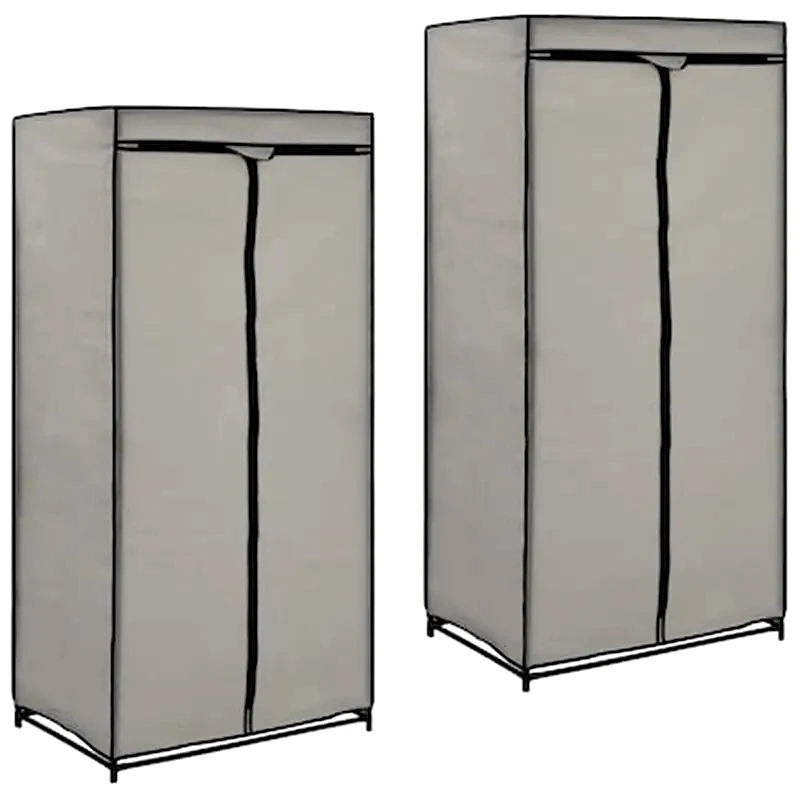 VIDAXL Vidaxl Ντουλάπες 2 Τεμ. Γκρι 75 X 50 X 160 Εκ.
