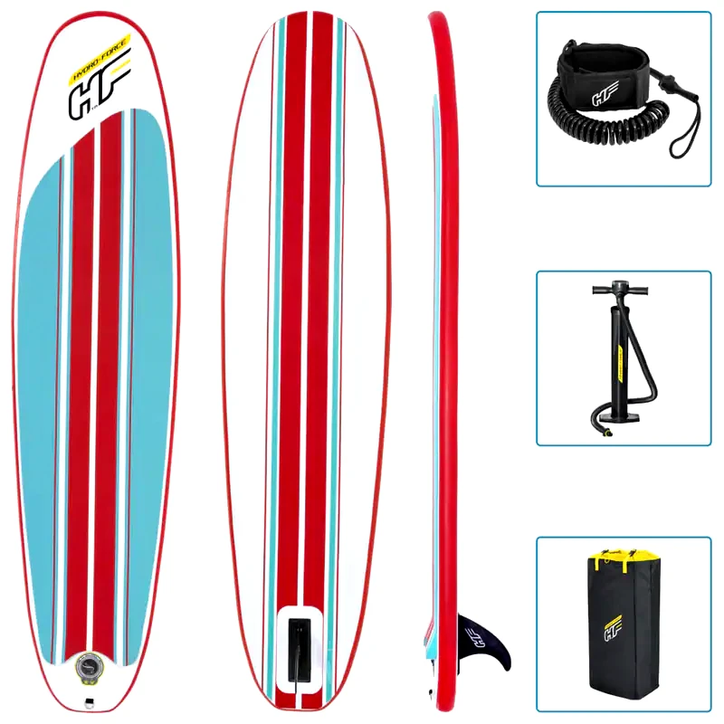 BESTWAY Φουσκωτή Σανίδα Surf Bestway Hydro-Force Compact Surf 8 243x57cm - Πολύχρωμη