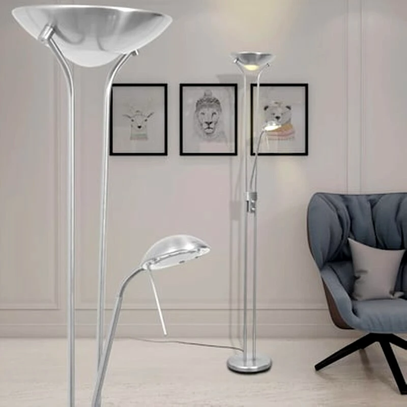 VIDAXL Vidaxl Φωτιστικό Δαπέδου Led 23 W Με Dimmer Με Κωνικό Καπέλο