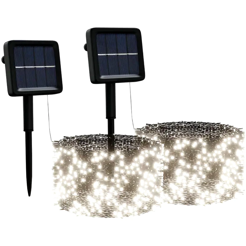 VIDAXL Χριστουγεννιάτικα Λαμπάκια VidaXL 200 LED 2 Τεμάχια - Λευκό Ψυχρό