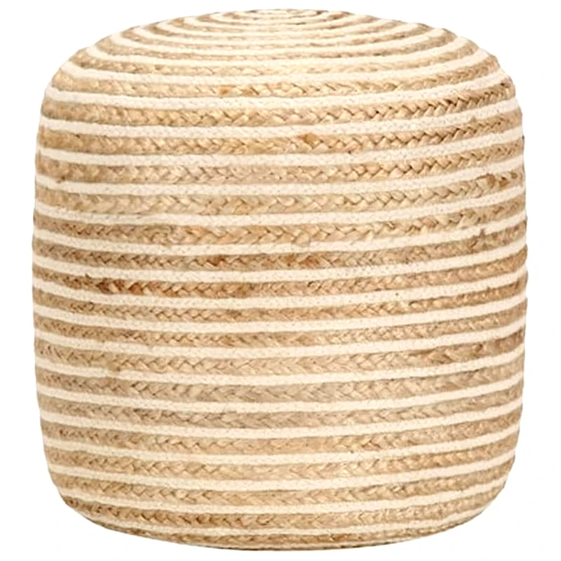 VIDAXL Πουφ Vidaxl Χειροποίητο 40x45 cm - Μπεζ