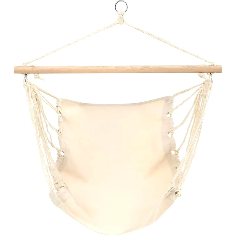 VIDAXL Αιώρα Αλεξίπτωτο Κρεμαστή Πτυσσόμενη VidaXL από Ύφασμα 100x80cm - Μπεζ