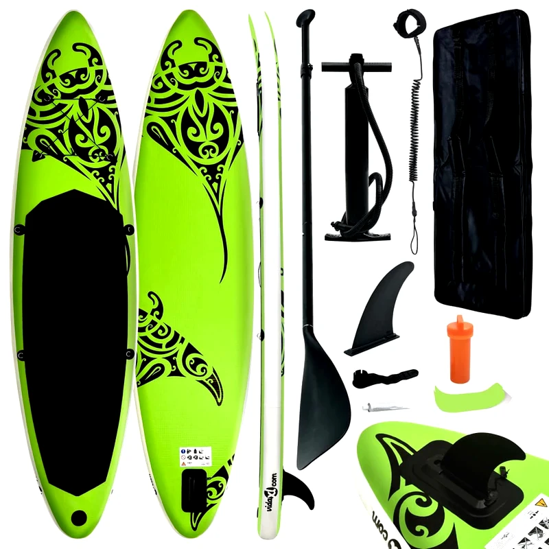 VIDAXL Φουσκωτή Σανίδα SUP VidaXL 305 x 76 cm - Πράσινη