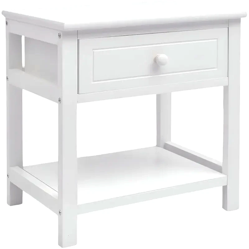 VIDAXL Κομοδίνο Vidaxl Ξύλινο 40x29x42 cm - Λευκό