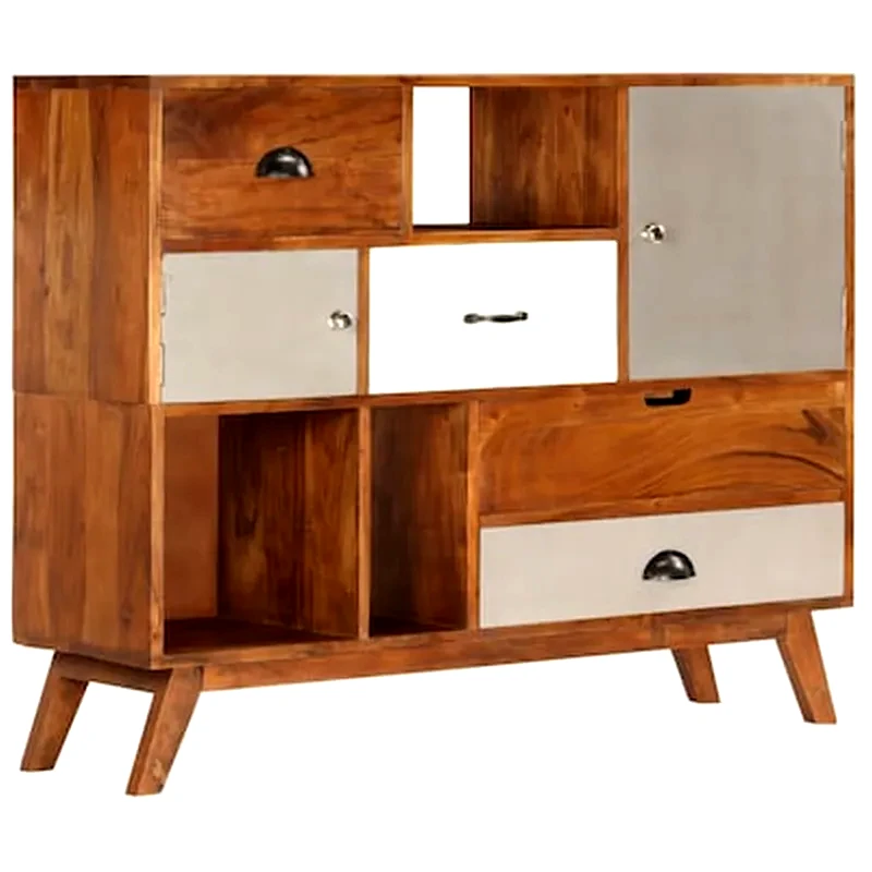 VIDAXL Vidaxl Μπουφές 115 X 35 X 86 Εκ. Από Μασίφ Ξύλο Ακακίας