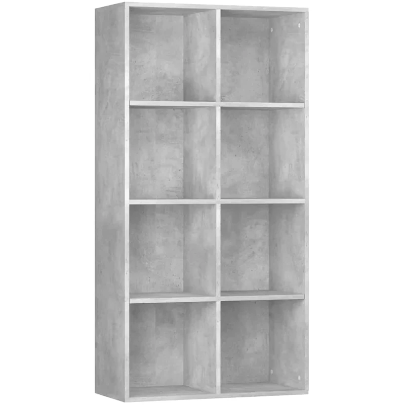 VIDAXL Βιβλιοθήκη VidaXL από Μοριοσανίδα 66x30x130 cm - Γκρι
