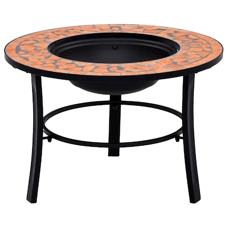 VIDAXL Vidaxl Τζάκι Εξωτερικού Χώρου «μωσαϊκό» Τερακότα 68 Εκ. Κεραμικό