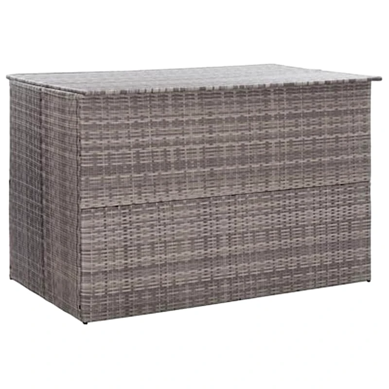 VIDAXL Μπαούλο Εξωτερικού Χώρου VidaXL από Συνθετικό Ρατάν 150x100x100 cm - Γκρι