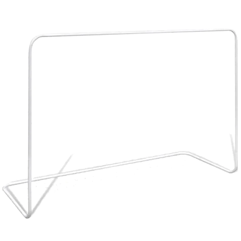 VIDAXL Vidaxl Τέρμα Ποδοσφαίρου Λευκό 182 X 61 X 122 Εκ. Ατσάλινο + Δίχτυ