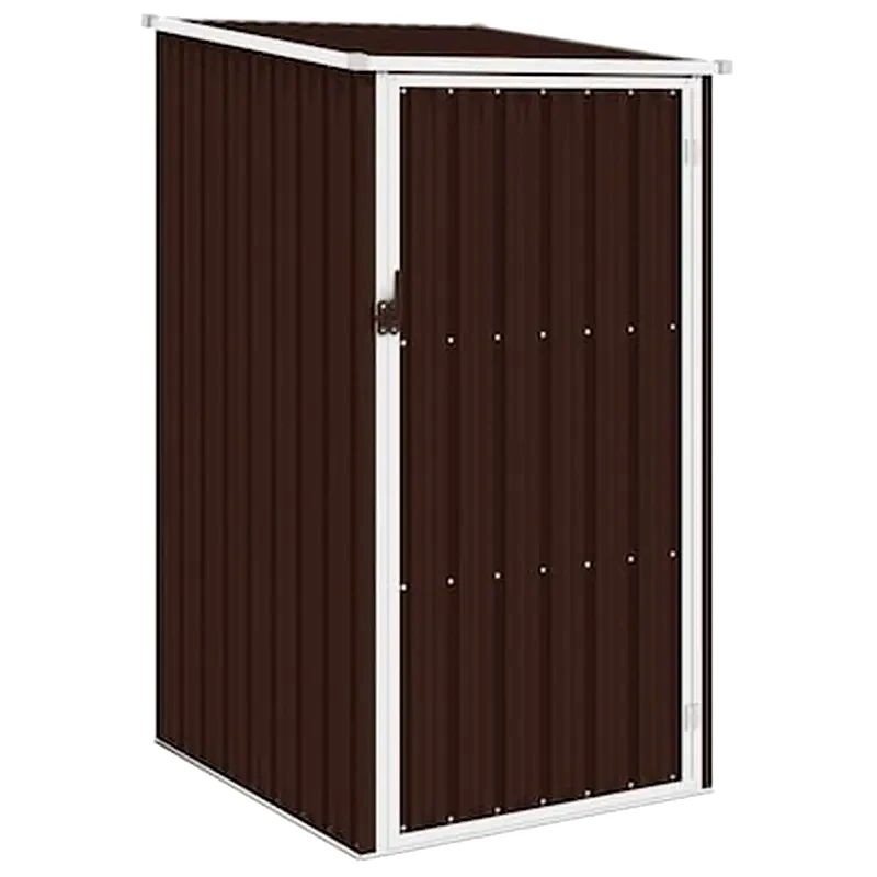 VIDAXL Vidaxl Αποθήκη Κήπου Καφέ 87 X 98 X 159 Εκ. Από Γαλβανισμένο Ατσάλι