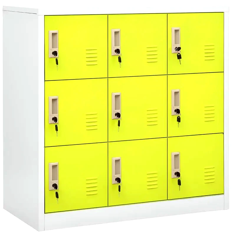 VIDAXL Φοριαμός VidaXL Ατσάλινος 90x45x92,5cm - Γκρι/Πράσινο