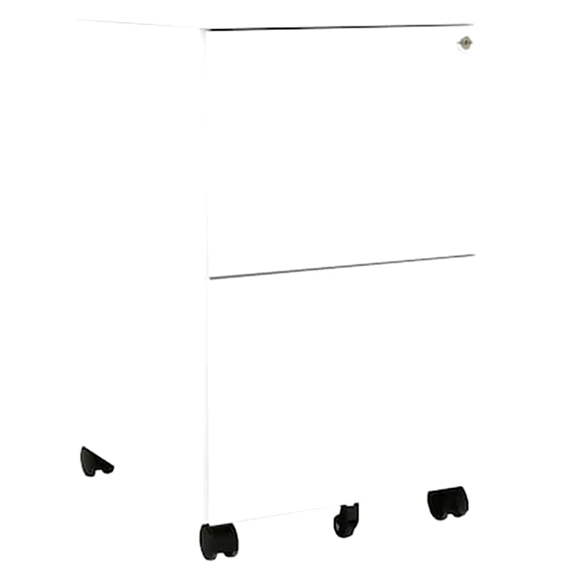 VIDAXL Vidaxl Αρχειοθήκη Φορητή Λευκή 39 X 45 X 67 Εκ. Ατσάλινη